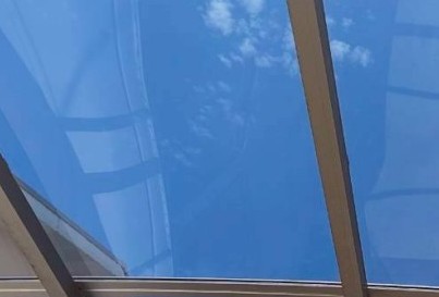 ポリカ平板　グレースモーク　ブルー系